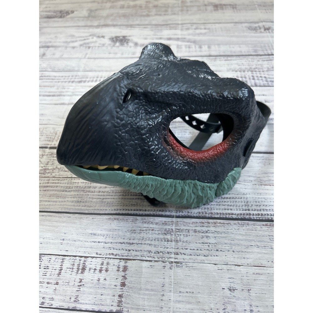 Jurassic World Indoraptor Mask Adjustable Head Strap Black Green